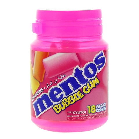 Mentos Bubblegum Free Sugar Mixed Fruit Flavours 64g