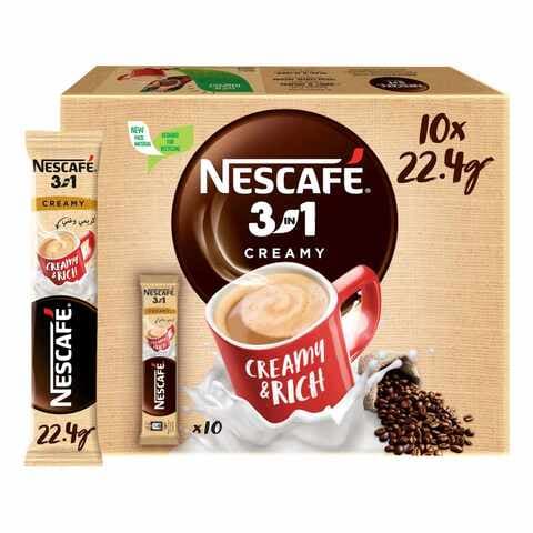 اشتري نسكافيه ماي كاب قهوة كريمي لاتيه 3 في 1 كيس 22.4 غرام حزمة من 10 في الامارات