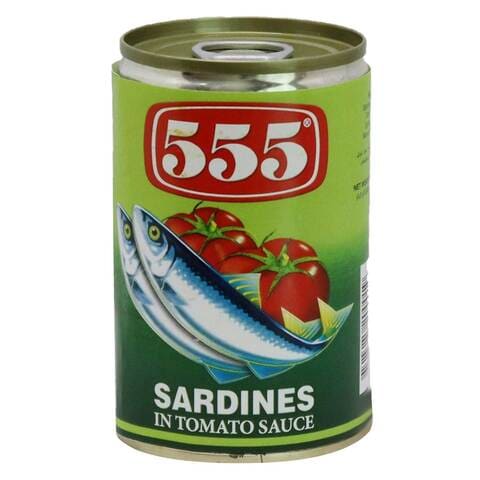 555 Sardines In Tomato Sauce 155g