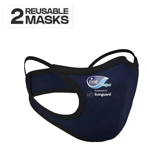Fine Guard Sport Face Masks 2 x Reusable masks per pack - Large