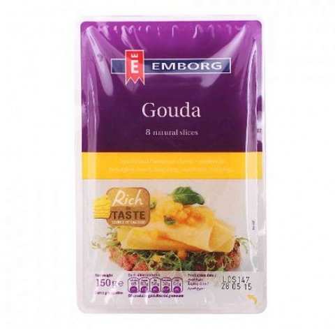 Emborg Gouda Cheese Slice 200 Gram