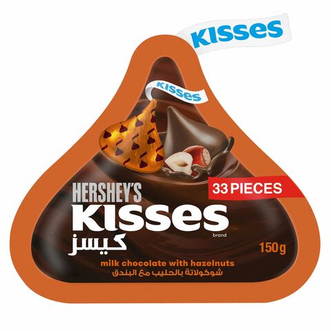 Hershey&#39;s Kisses Milk Chocolate With Hazelnuts 150g