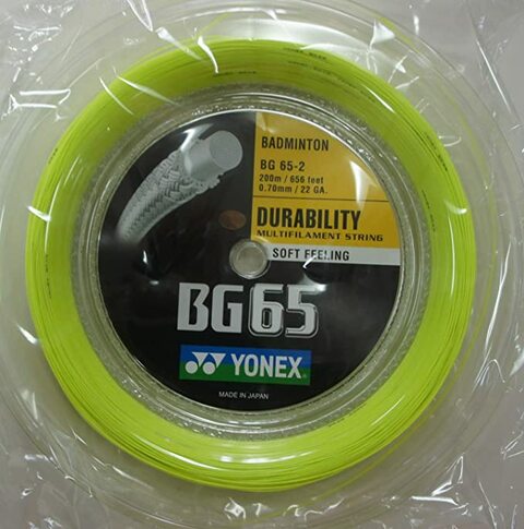 YONEX BG65TI Titanium Badminton String Coil 200M