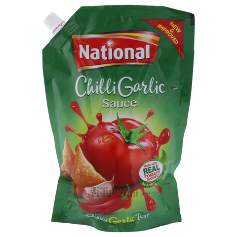 National Chilli Garlic Sauce Pouch 800 gr