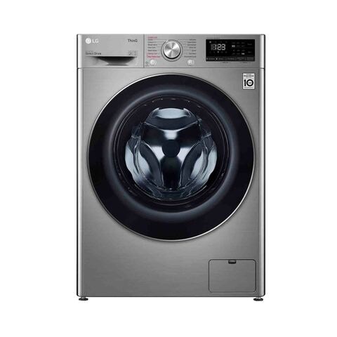 LG Washer Dryer F2V5PGP2T 8KG Washing 5KG Drying Silver (Plus Extra Supplier&#39;s Delivery Charge Outside Doha)
