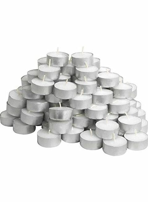 Generic 50-Pack Smokeless Tea Light Wax Candle White