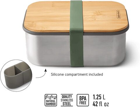 Black+Blum - Stainless Steel Sandwich Box - Olive