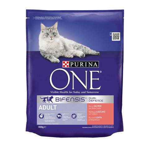 Purina One Salmon And Whole Grains Adult Cat Dry Food 800g Price In Uae 