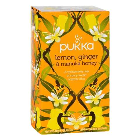 Pukka Herbal Tea Lemon And Ginger Honey 40 Gram