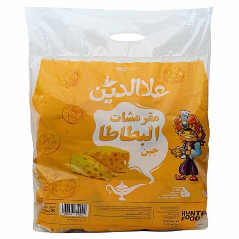 هنتر فودز علاء الدين مقرمشات البطاطس بنكهة الجبن 15 غرام