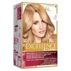 Buy LOreal Paris Excellence Cream Triple Care Permanent Hair Colour 8 Light Blonde in Saudi Arabia