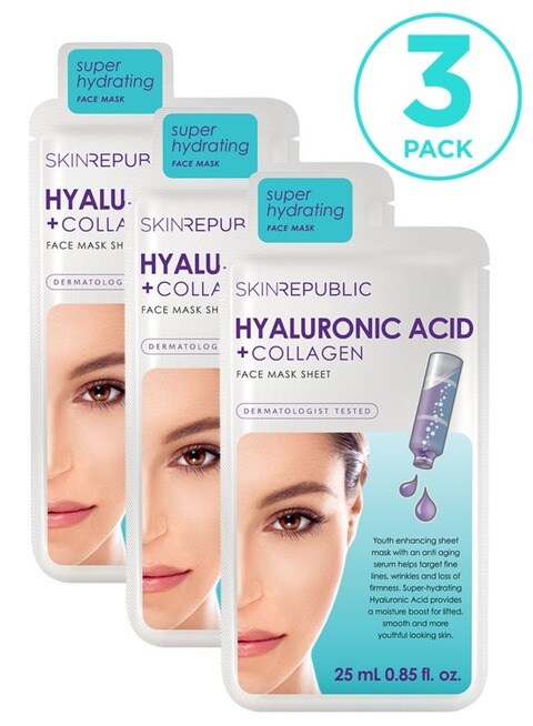 Hyaluronic Acid + Collagen Face Mask Sheet