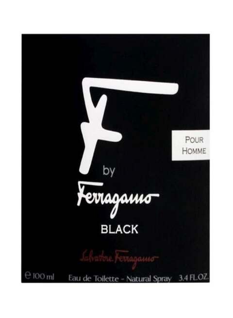  F by Ferragamo Black By Salvatore Ferragamo For Men Eau De  Toilette Natural Spray, 3.4 Fl Oz/100 ml : Beauty & Personal Care