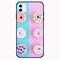 Theodor - Apple iPhone 12 6.1 inch Case Six Donut Flexible Silicone