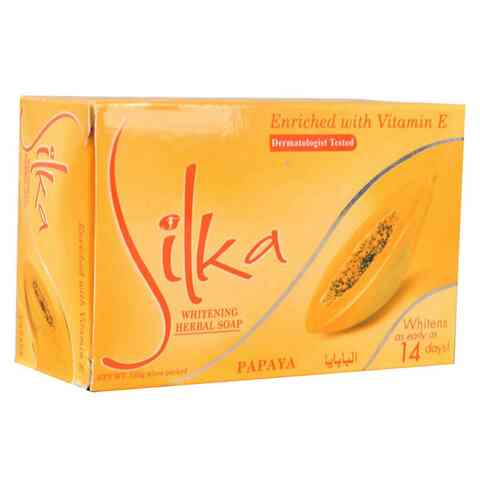 Silka Bar Soap Whitening Herbal Papaya 135g