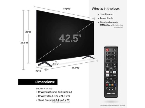 Buy Samsung 43 Inch Smart 4k Uhd Tv Ua43tu7000 Online Shop Electronics Appliances On Carrefour Egypt