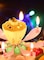 Generic Romantic Musical Lotus Flower Birthday Music Candle for Birthday Cake Decor Pink/Yellow/Green