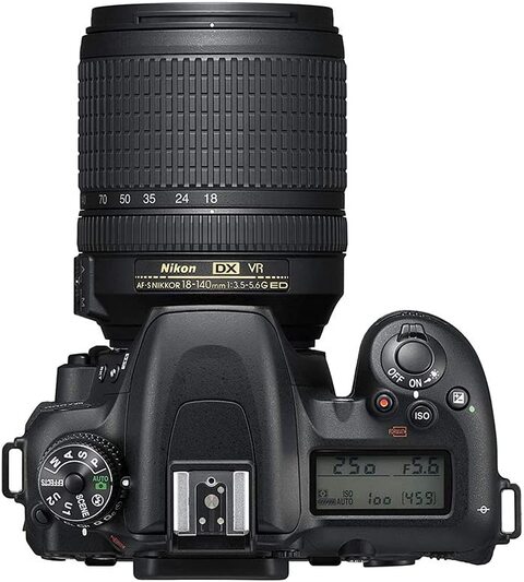 Nikon D7500 With Af-S 18-140mm F/3.5-5.6G Ed Vr Lens -Slr Camera, Black