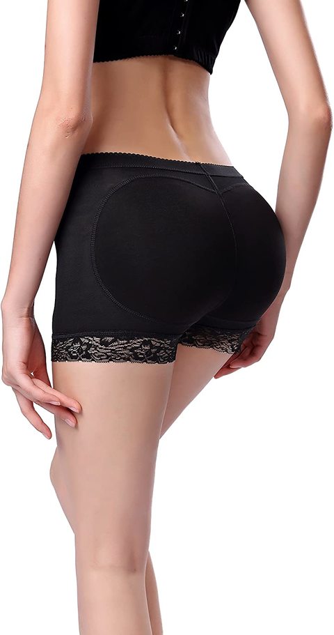 Rzt Women Butt Lifter Underwear Booty Enhancer Hipster Panty With Foam Butt Pads