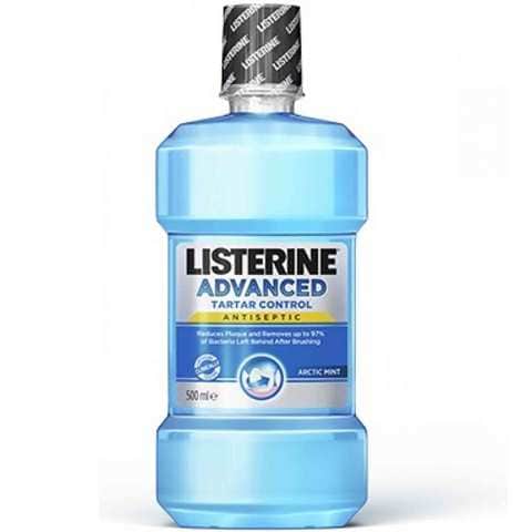 Listerine Mouthwash Advanced Tartar Control 500 Ml