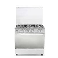 White Point Gas Cooker 90 CM - 5 Burners - Stainless Steel - WPGC9060XCFSAM