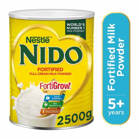 Nido fortified full cream powder milk pouch 2500 g
