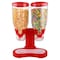 Cereal Dispenser Double Compartment Clear