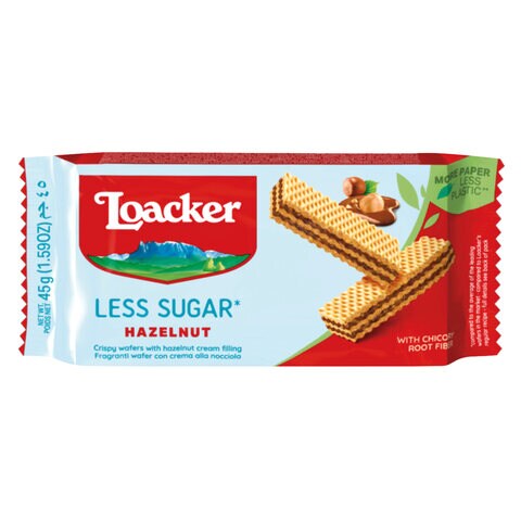 LOACKER LES SUGAR WAFER CHOCO45G
