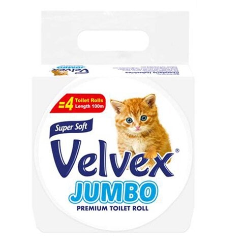Velvex Jumbo Tissue Wrapped 100M