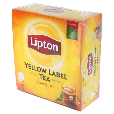 Buy Lipton Yellow Label Tea 100 Tea Bags Online