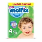 Buy Molfix Baby Diapers Maxi Size 4 Mega Pack - 80 Diapers in Egypt