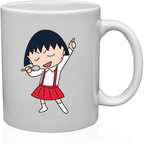Gex 11Oz Ceramic Coffee Mug, Chibi Maruko Chan, Gift Mug