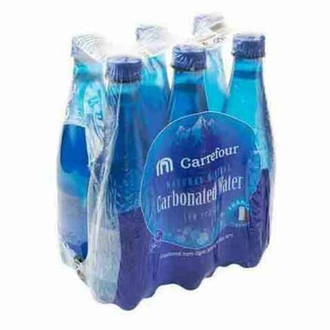Carrefour Carbonated Sparkling Water 500ml Pack of 6