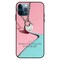 Theodor Apple iPhone 12 Pro Max 6.7 Inch Case Love &amp; Pink Background Flexible Silicone Cover