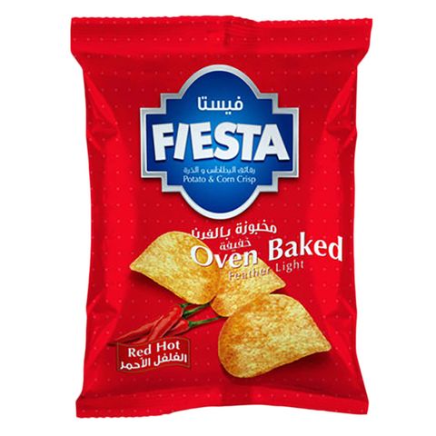 Fiesta Oven Baked Red Hot Potato Chips 30g Pack of 14