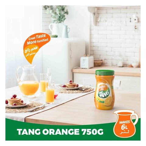 Tang Orange Flavoured Powder Drink 750g Jar, Makes 6L