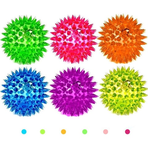 Flashing spiky hot sale ball