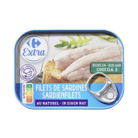 Carrefour Extra Natural Sardine Fillets 70g