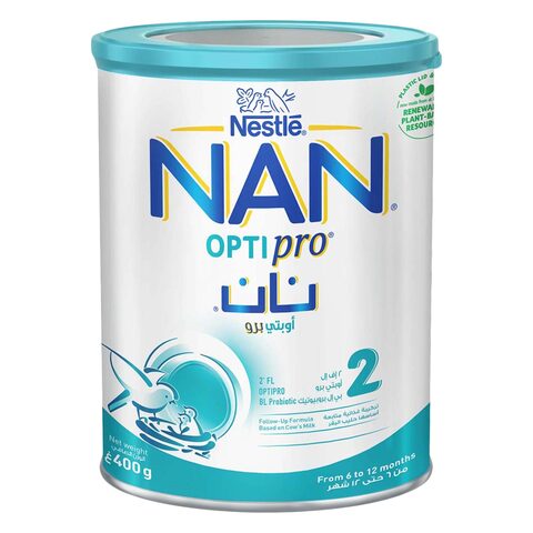Buy Nestle Nan Milk Powder Optipro 2 Follow Up Formula Stage 2 6 To 12  Months 400g Online