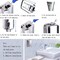 Stainless Steel SUS304 Wall Mounted Manual Press Anti Leak Soap Dispenser, Shampoo, Lotion Senitizer Dispenser (800 ml or 27 oz) By WESDA