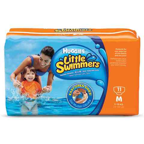 Huggies Little Swimmers Swim Diapers, Size 4 Medium, 18 Ct 