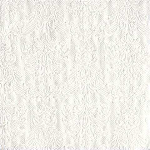 Ambiente Large Embossed Napkins, White