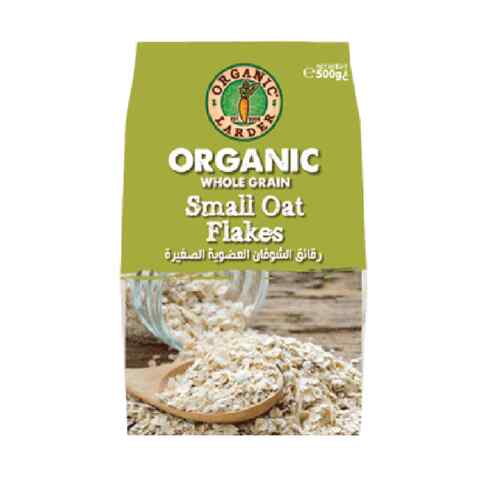 Organic Larder Whole Grain Small Oat Flakes 500g