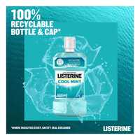 Listerine Cool Mint Daily Mouthwash Blue 500ml Pack of 3