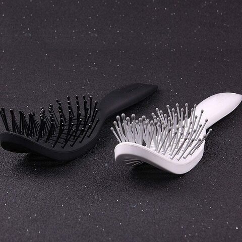 Buy Yuanjiashop Hair Combs Massage Hair Comb Bending Hair Brush Men And  Women Hair Tools Professional Style Plastic Curved Comb Hairdressing Tools  Travel Comb (Color : Purple) Online - Shop Beauty &