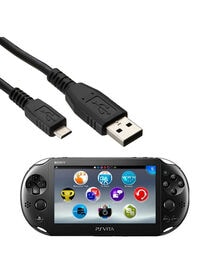 Generic Charging Cable For Sony PlayStation PS Vita Slim 2000 Black
