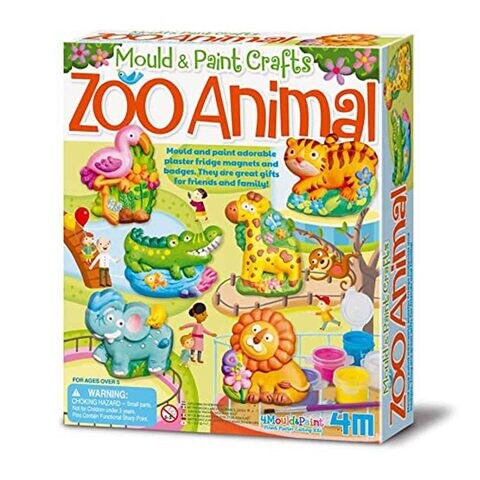 4M Mould &amp; Paint Zoo Animals