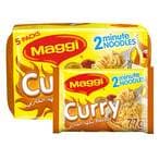 Buy Nestle Maggi 2 Minutes Curry Flavour Noodles 79g Pack of 5 in UAE
