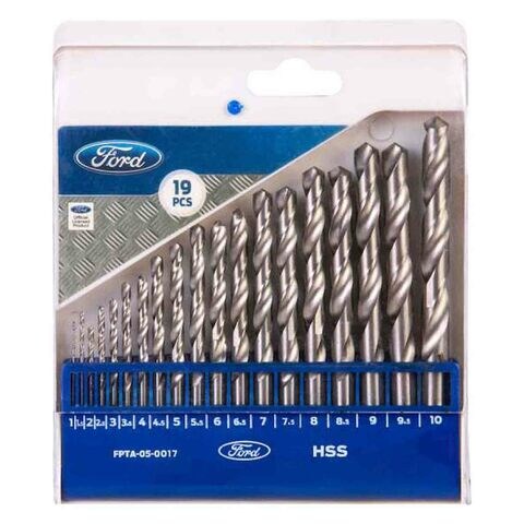Ford HSS Drills FPTA-05-0017 Silver Pack of 19