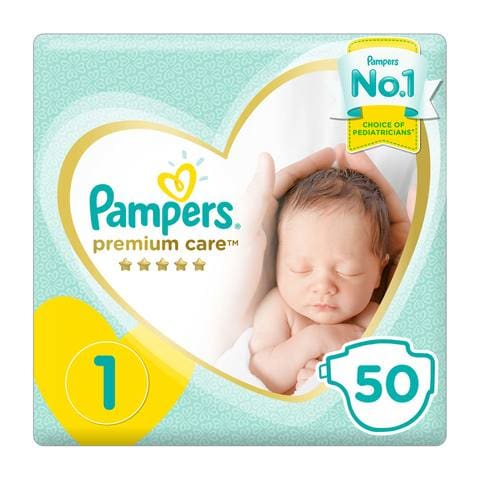 Buy Pampers Premium Care Diapers Size 1 Newborn 2-5 kg The Softest
